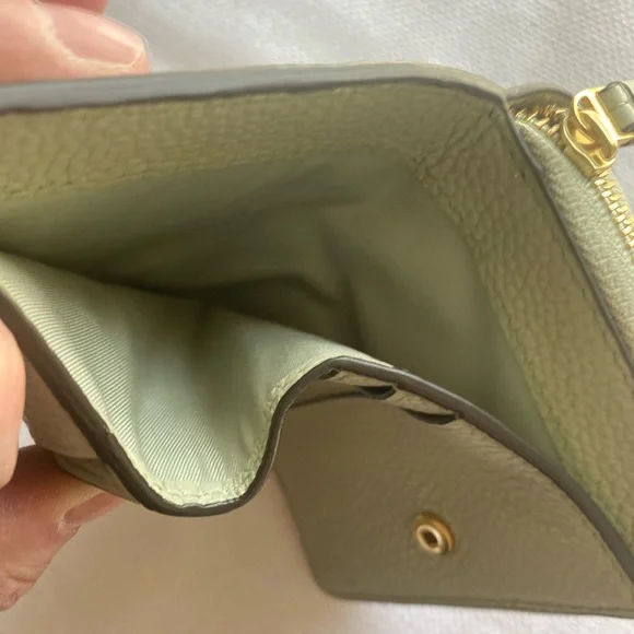 Tory Burch light green (Pine Frost) Crossbody Bag with matching wallet - Picture 4 of 16